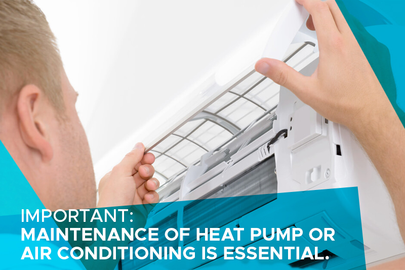 Maintenance on your central or wall-mounted air conditioner or heat pump